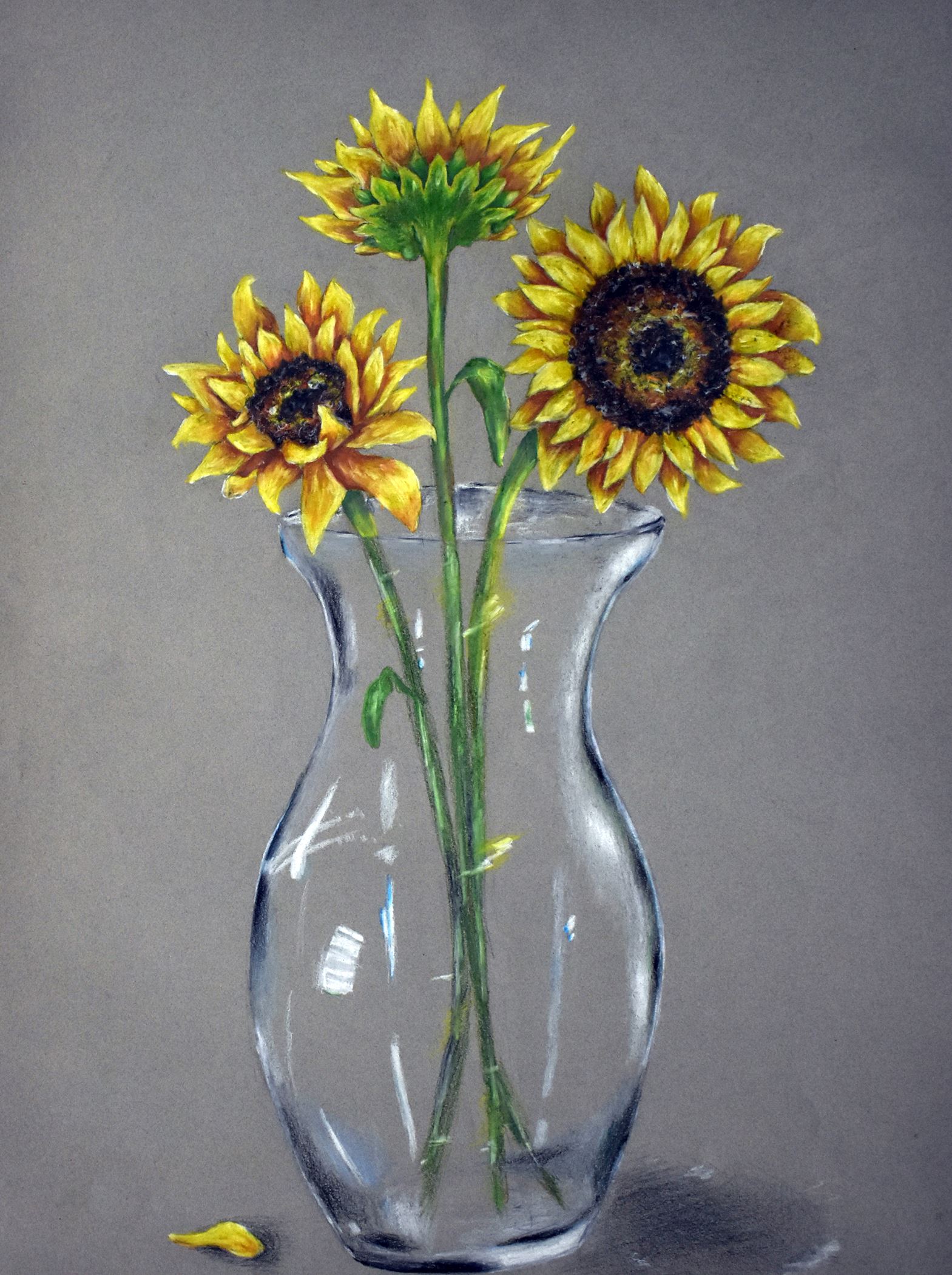 Happy Flowers sunflower painting